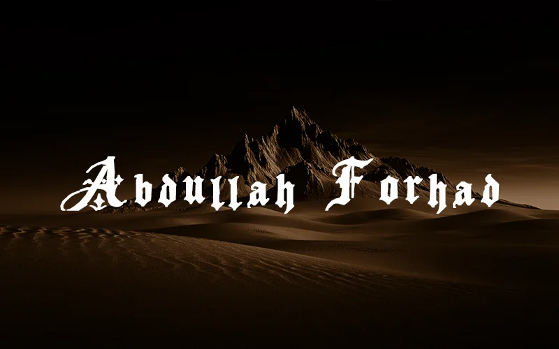 Abdullah Old Signature Font