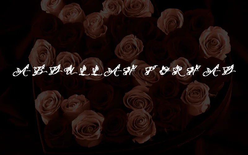 Abdullah Butterfly Font