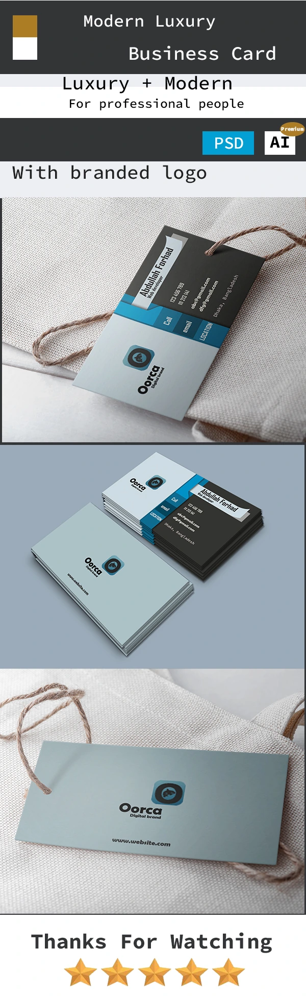 Sapphire Royal Business Card Design Showcase