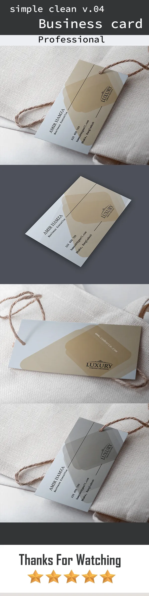 Geometric Pattern Business Card Design Showcase