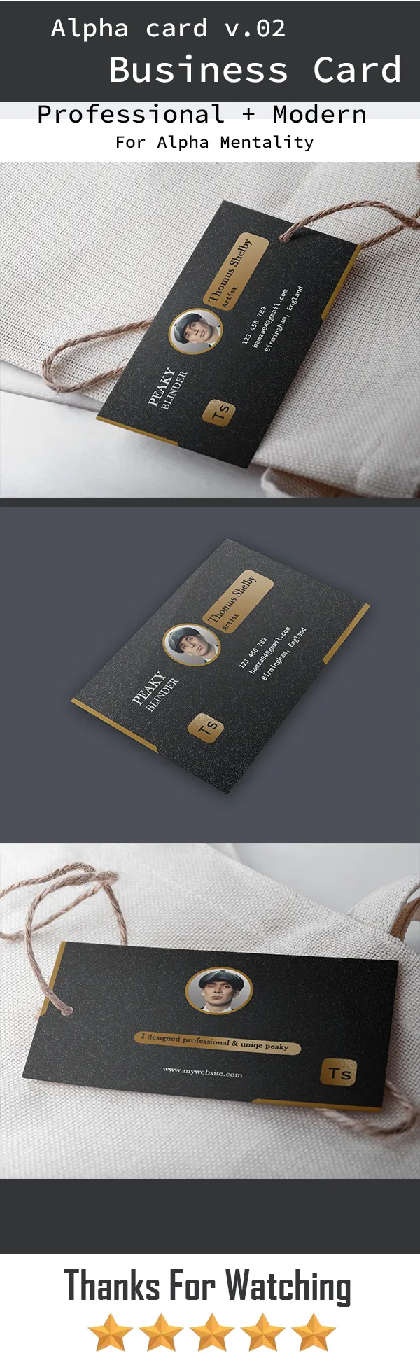 Creative Agency Executive Card Design Showcase