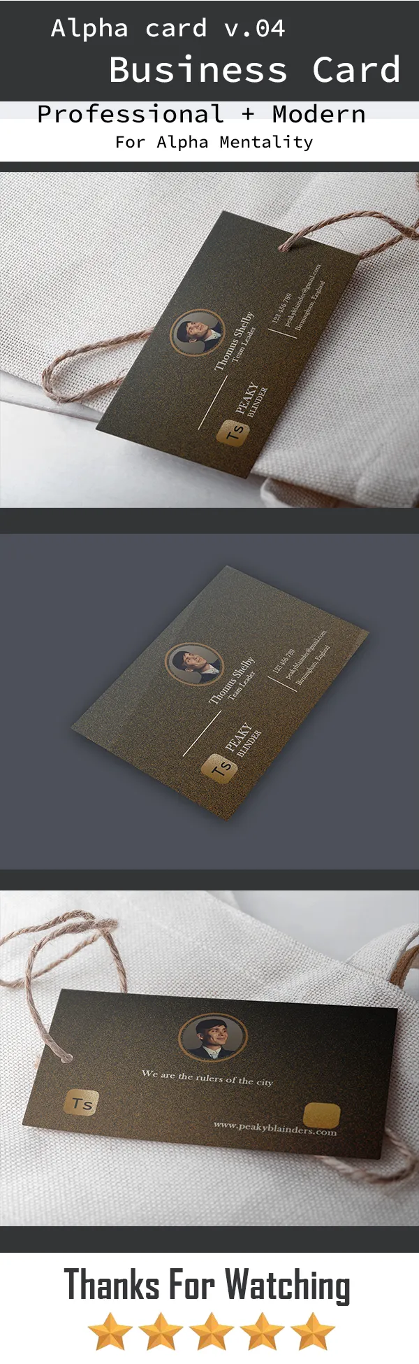Premium Finished Noir Card Design Showcase